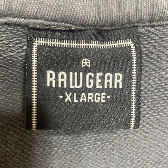 Rawgear Charcoal Carpet Lion Graphic Hoodie Pockets Skater Grandpa Heavy Dutyb - Picture 7 of 8